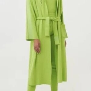 Adidas Vibrant Green Ribbed Jacket